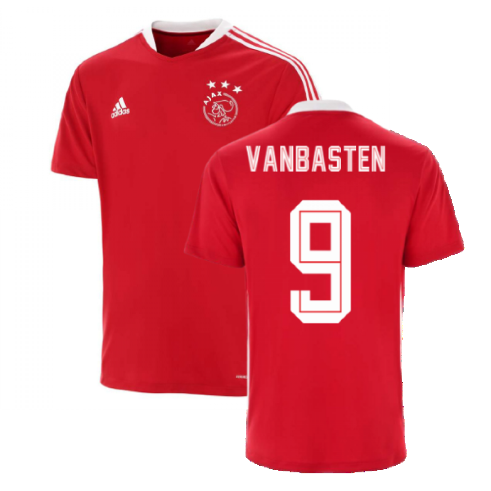 2021-2022 Ajax Training Jersey (Red) (VAN BASTEN 9)