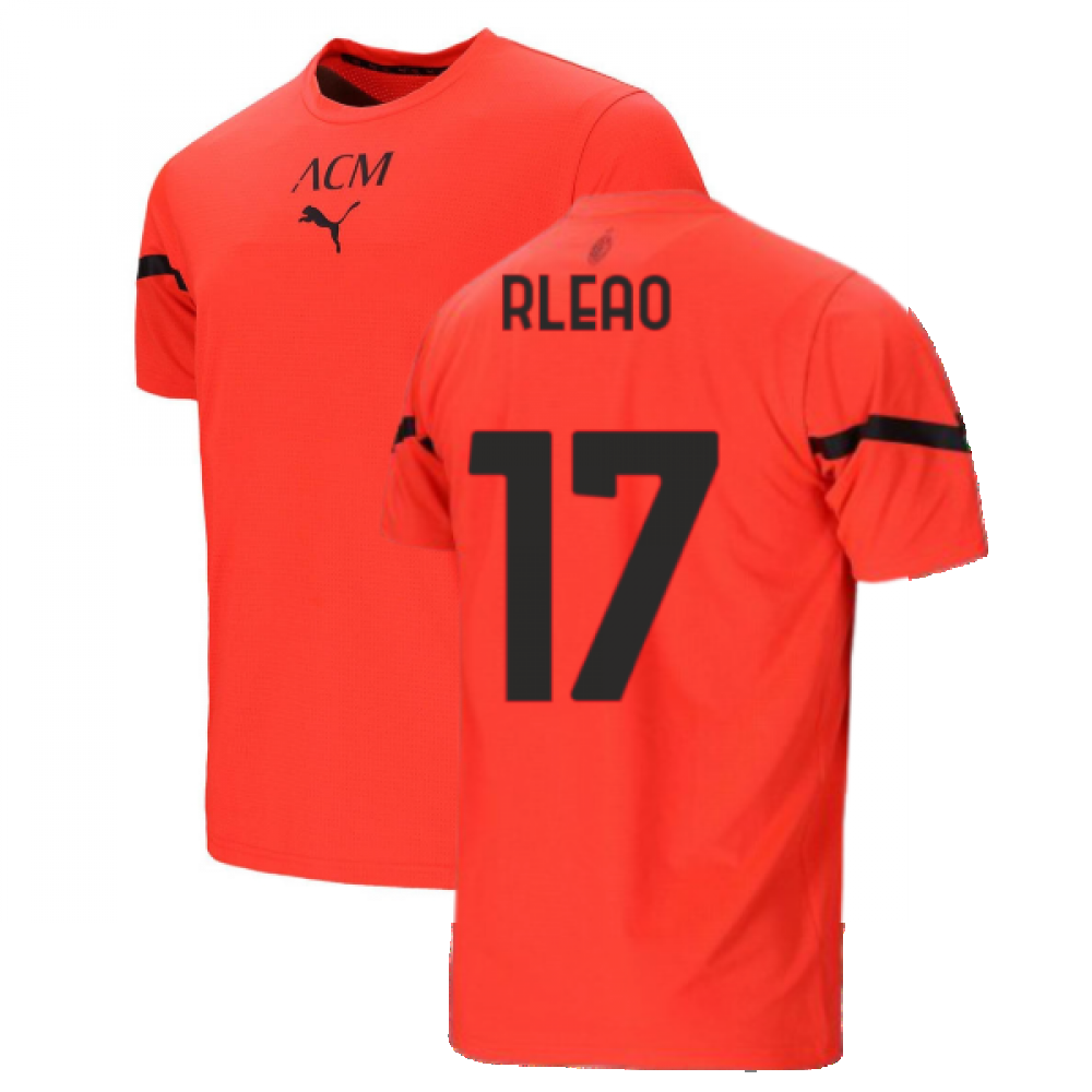 2021-2022 AC Milan Pre-Match Jersey (Red) (R LEAO 17)