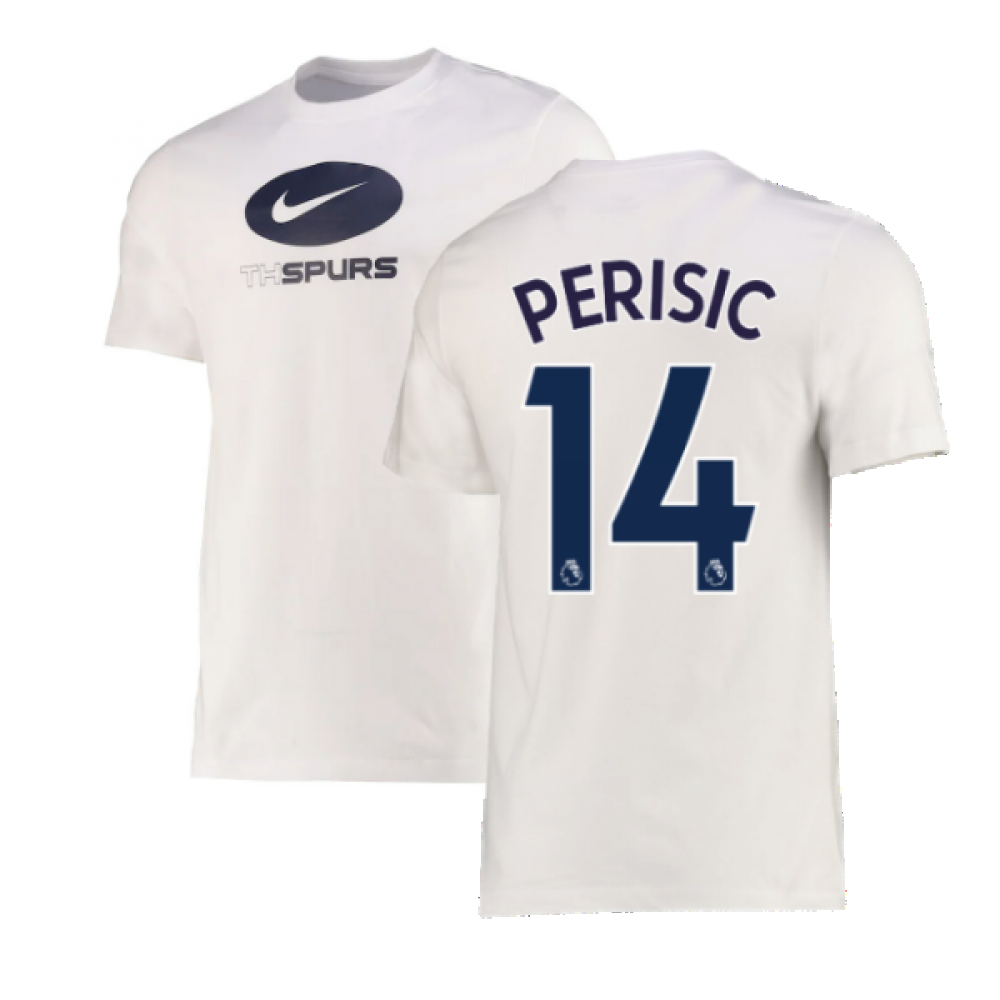 2022-2023 Tottenham Swoosh Tee (White) - Kids (BENTANCUR 30)