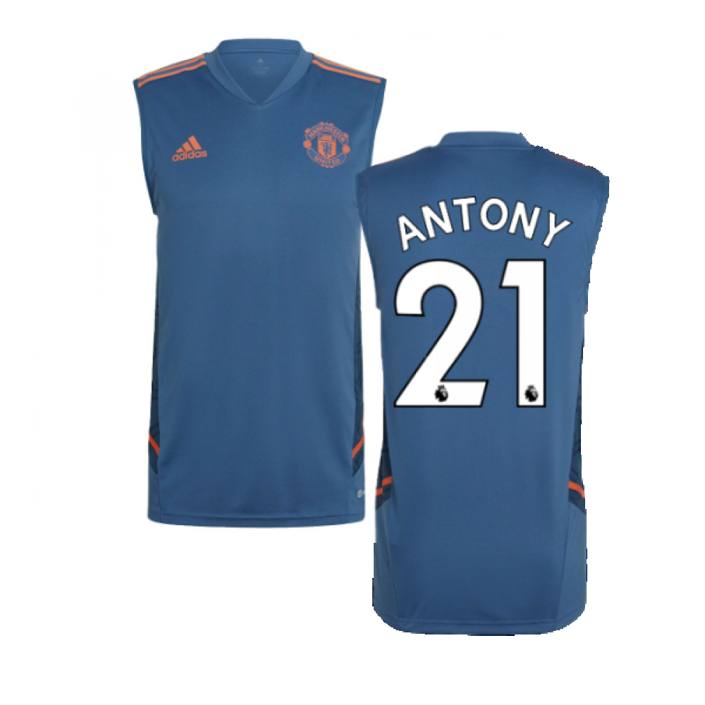 2022-2023 Man Utd Sleeveless Jersey (Blue) (ALEX TELLES 27)