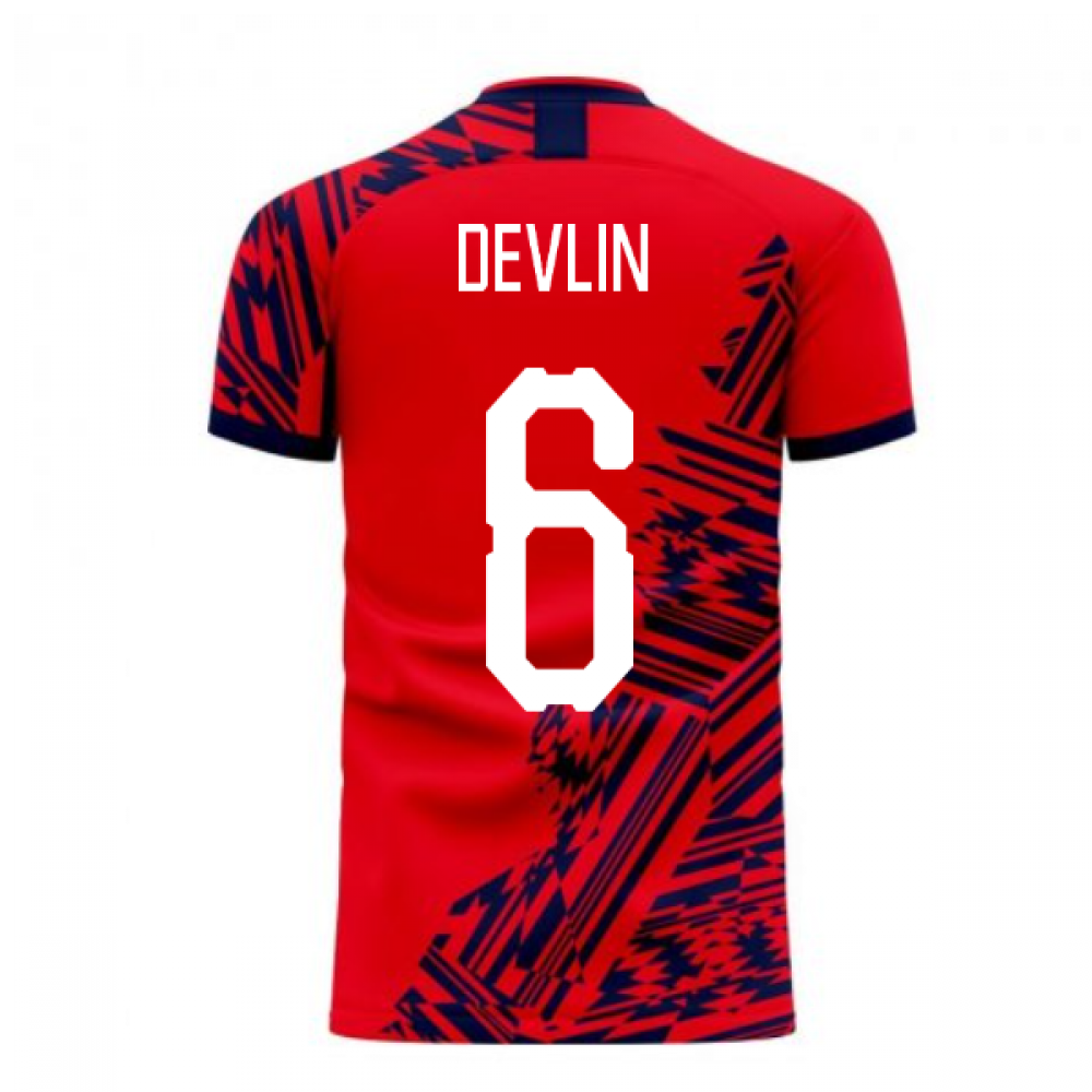 Aberdeen 2024-2025 Home Concept Football Kit (Libero) (Devlin 6)