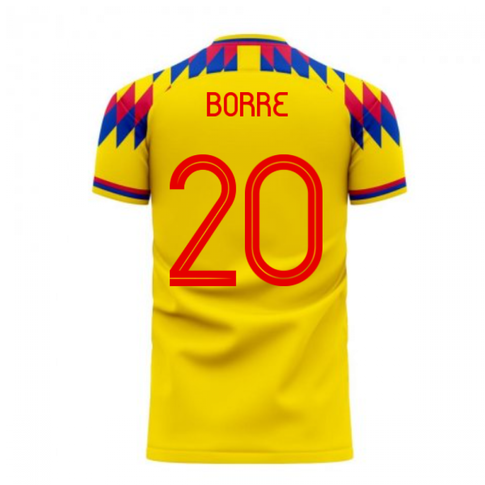 Colombia 2024-2025 Home Concept Football Kit (Libero) (BORRE 20)