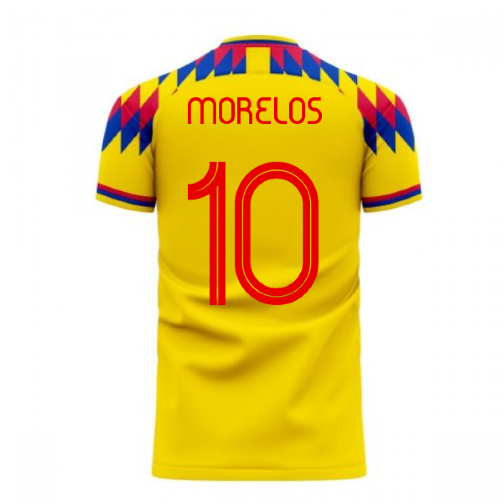 Colombia 2024-2025 Home Concept Football Kit (Libero) (MORELOS 10)