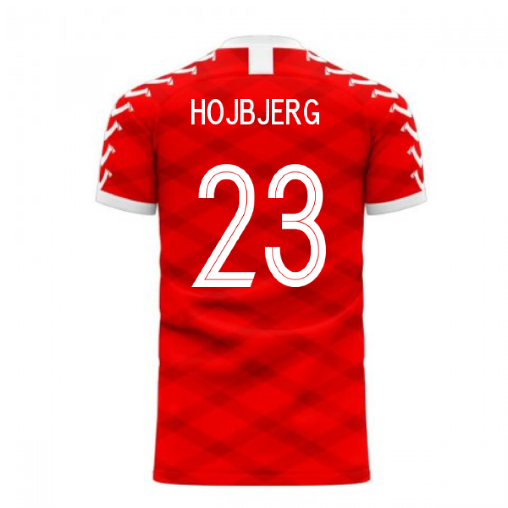 Denmark 2024-2025 Home Concept Football Kit (Viper) (HOJBJERG 23)