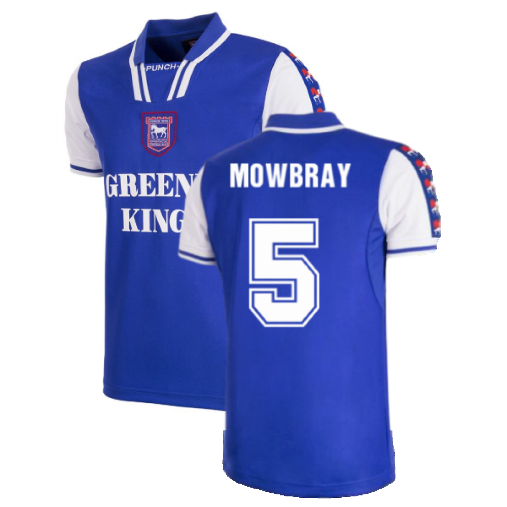 Ipswich Town FC 1997 - 99 Short Sleeve Retro Football Shirt (Mowbray 5)