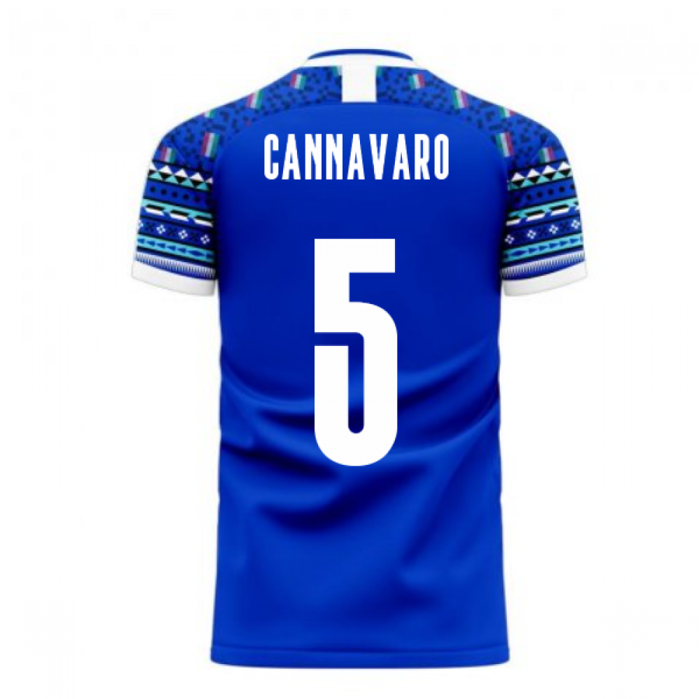 Italy 2025-2026 Home Concept Football Kit (Libero) (CANNAVARO 5)