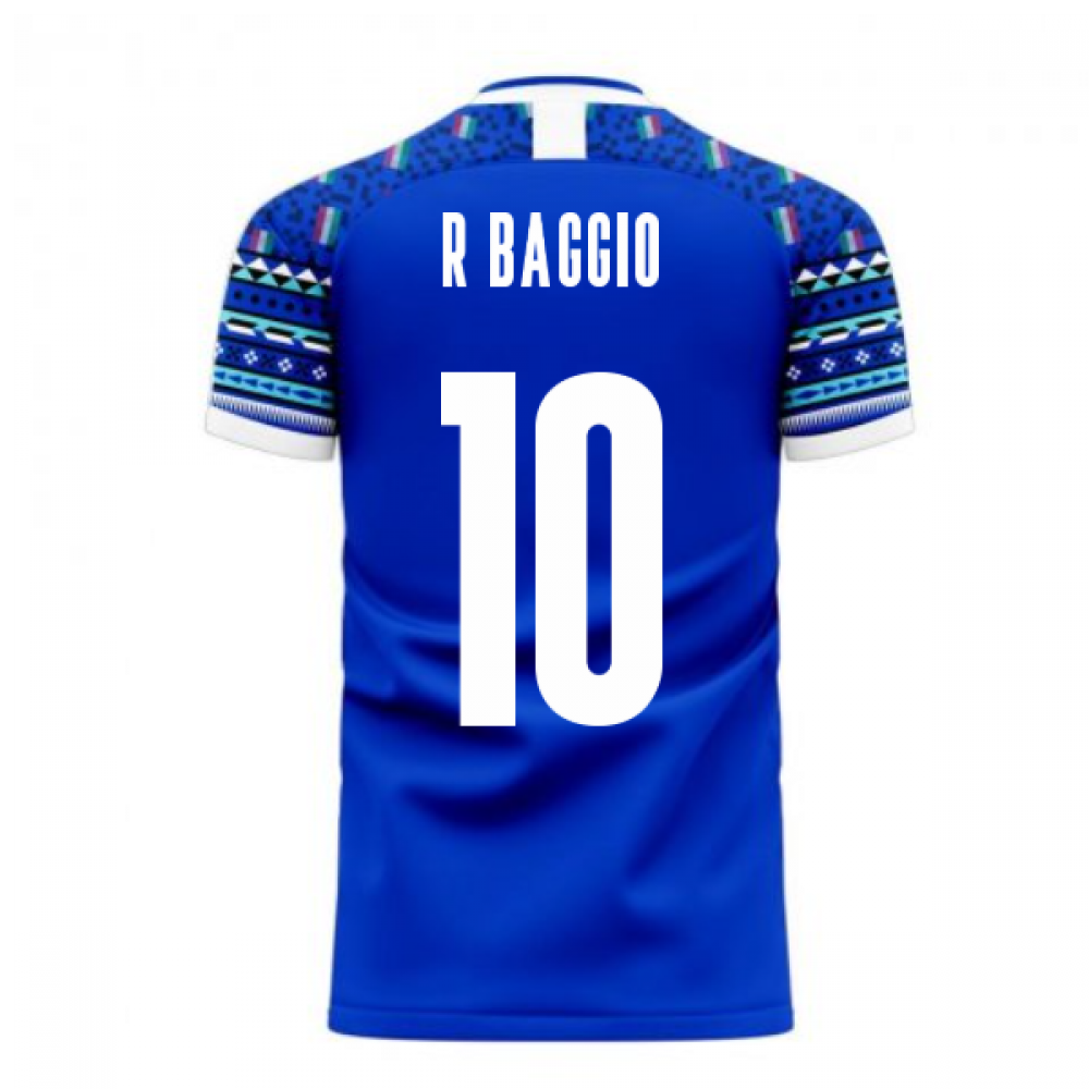 Italy 2025-2026 Home Concept Football Kit (Libero) (R.BAGGIO 10)