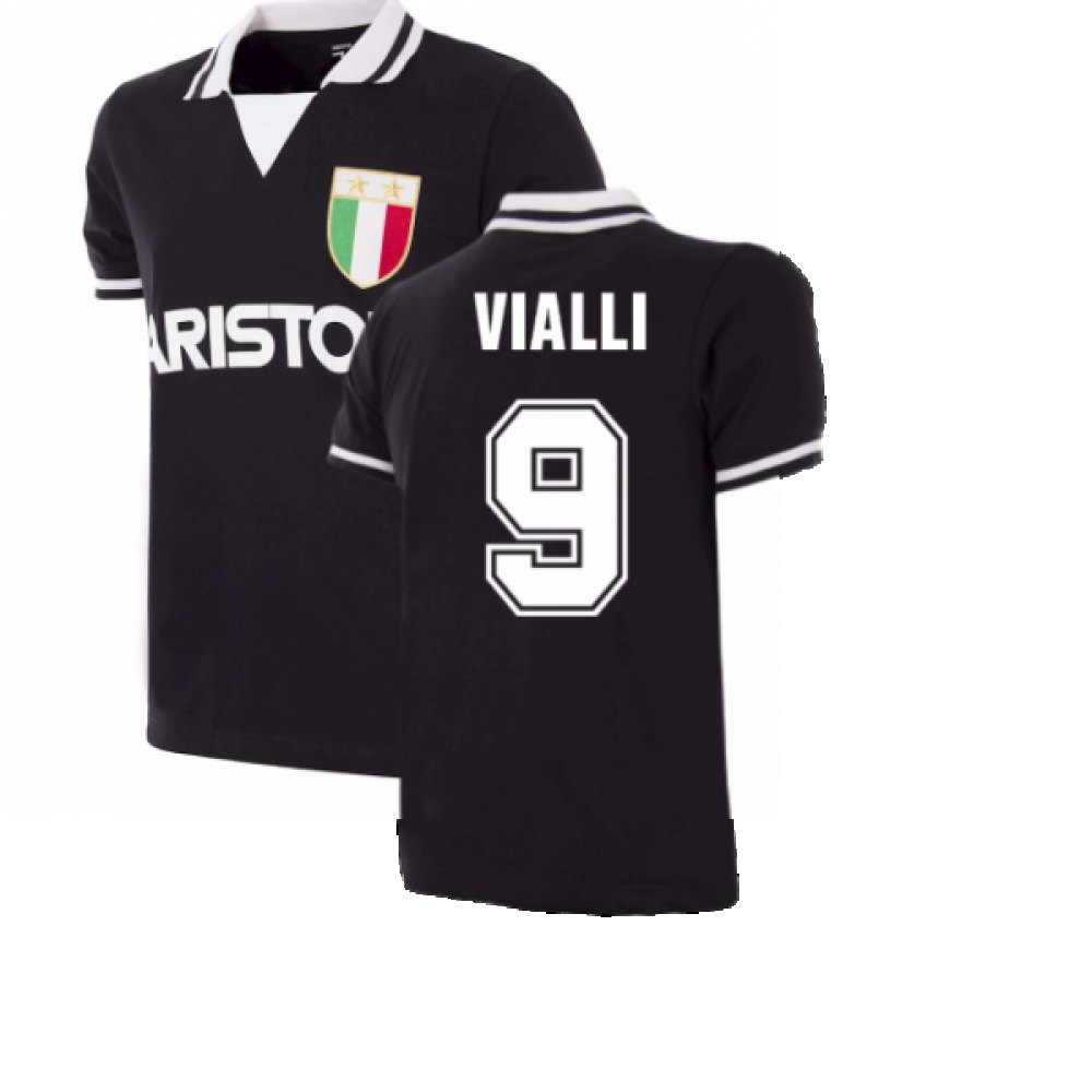 Juventus FC 1986 - 87 Away Retro Football Shirt (VIALLI 9)