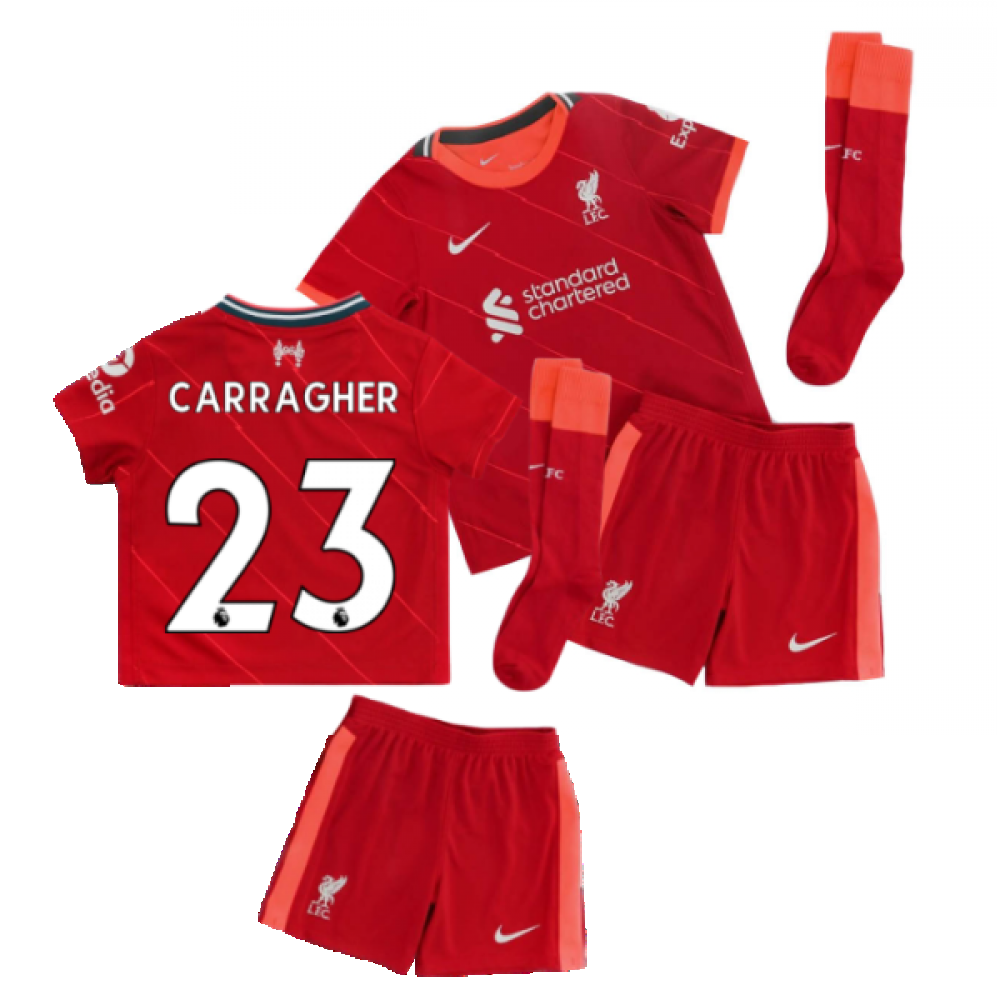 Liverpool 2021-2022 Home Little Boys Mini Kit (CARRAGHER 23)