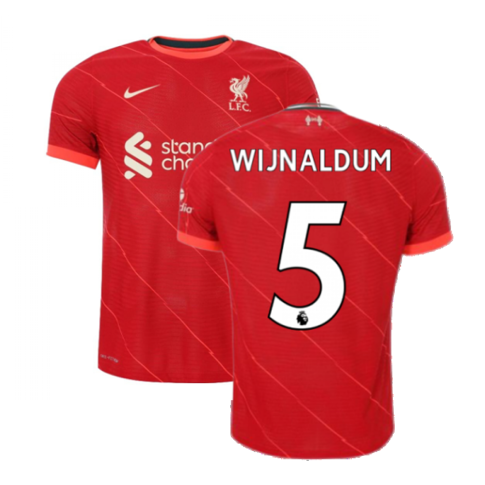 Liverpool 2021-2022 Vapor Home Shirt (Kids) (WIJNALDUM 5)