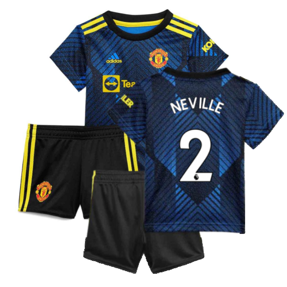 Man Utd 2021-2022 Third Baby Kit (Blue) (NEVILLE 2)