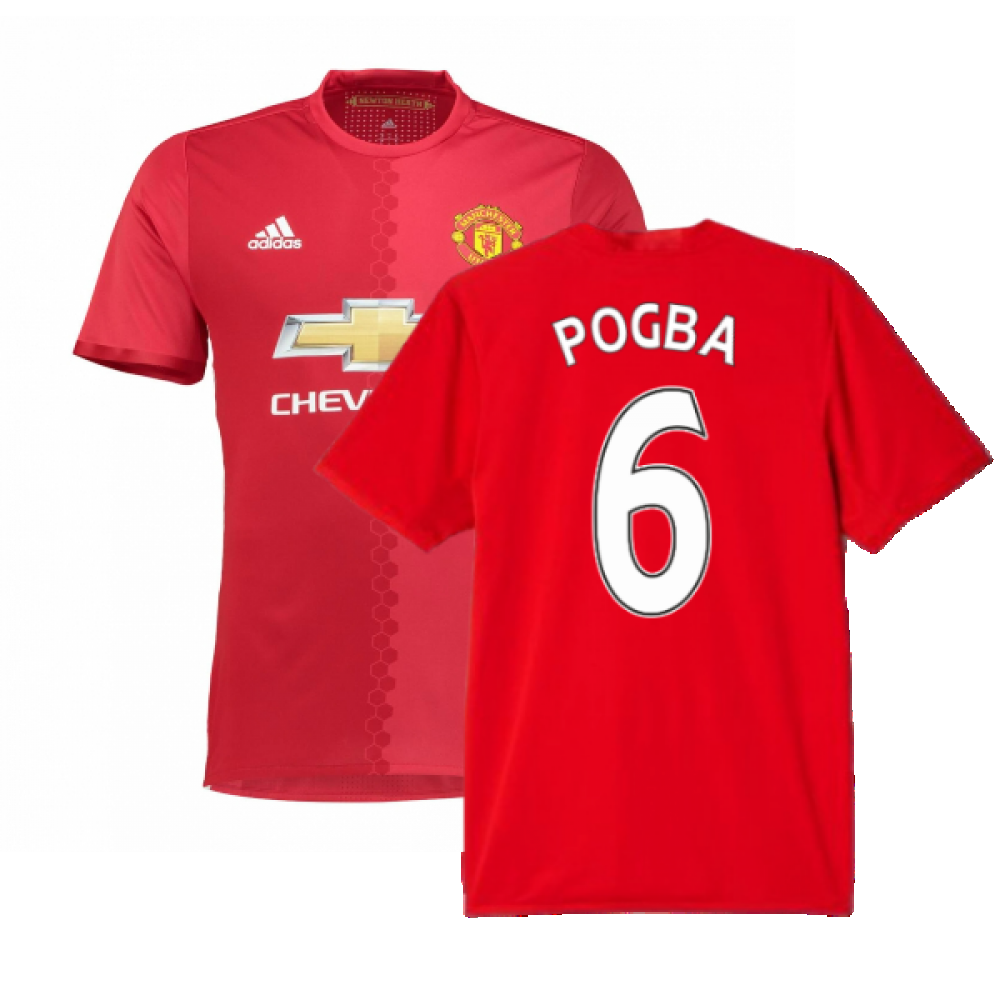 Manchester United 16 17 Home Shirt Fair M Pogba 6 Blzzau 30 30 Teamzo Com