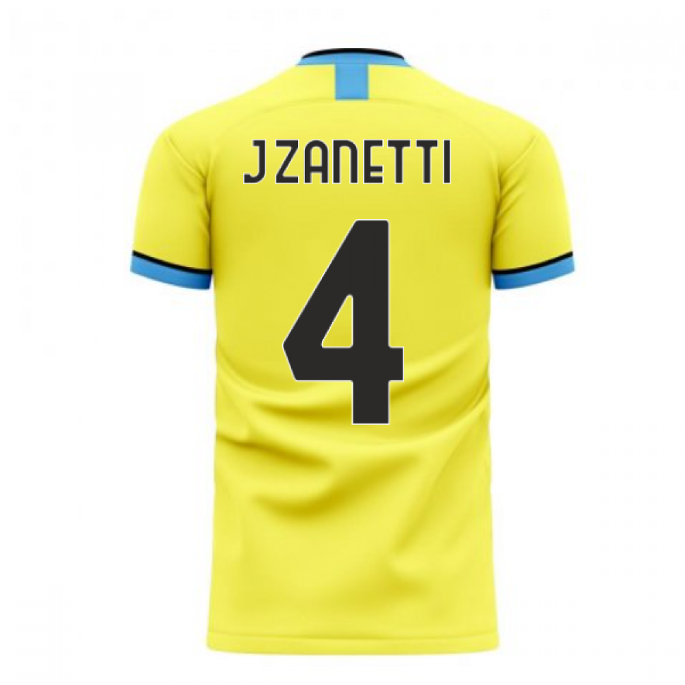 Nerazzurri Milan 2024-2025 Away Concept Football Kit (Libero) (J.ZANETTI 4) - Little Boys