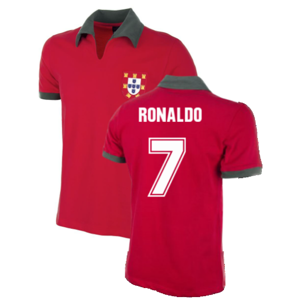 Portugal 1972 Short Sleeve Retro Football Shirt (RONALDO 7)