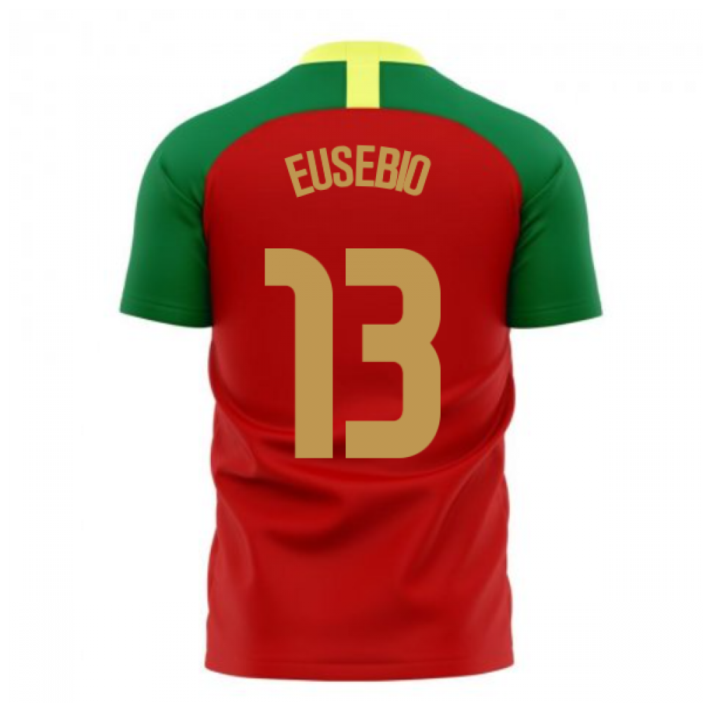 Portugal 2024-2025 Home Concept Football Kit (Airo) (EUSEBIO 13)