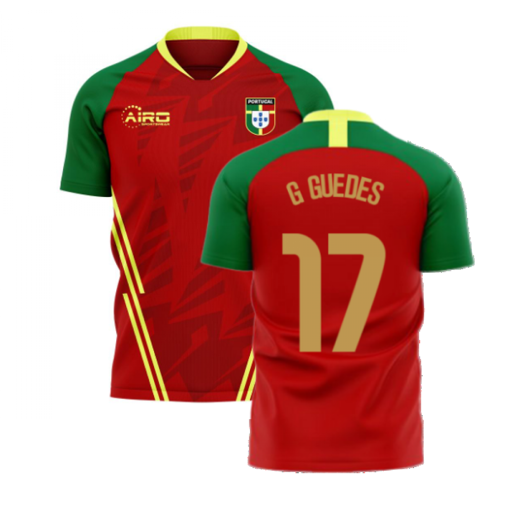 Portugal 2024-2025 Home Concept Football Kit (Airo) (G GUEDES 17)