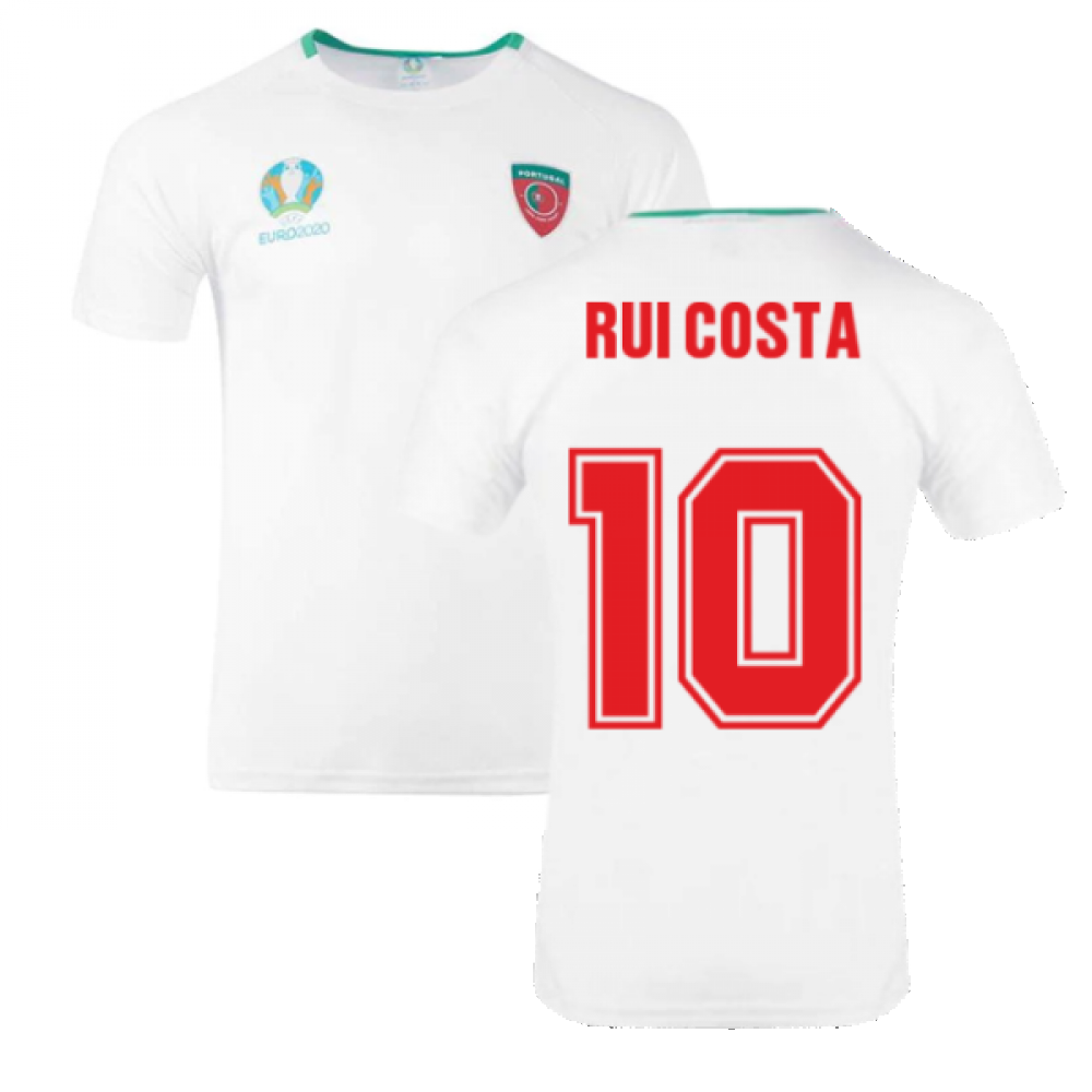 Portugal 2021 Polyester T Shirt White Rui Costa 10 Euro20porw 214557 46 84 Teamzo Com