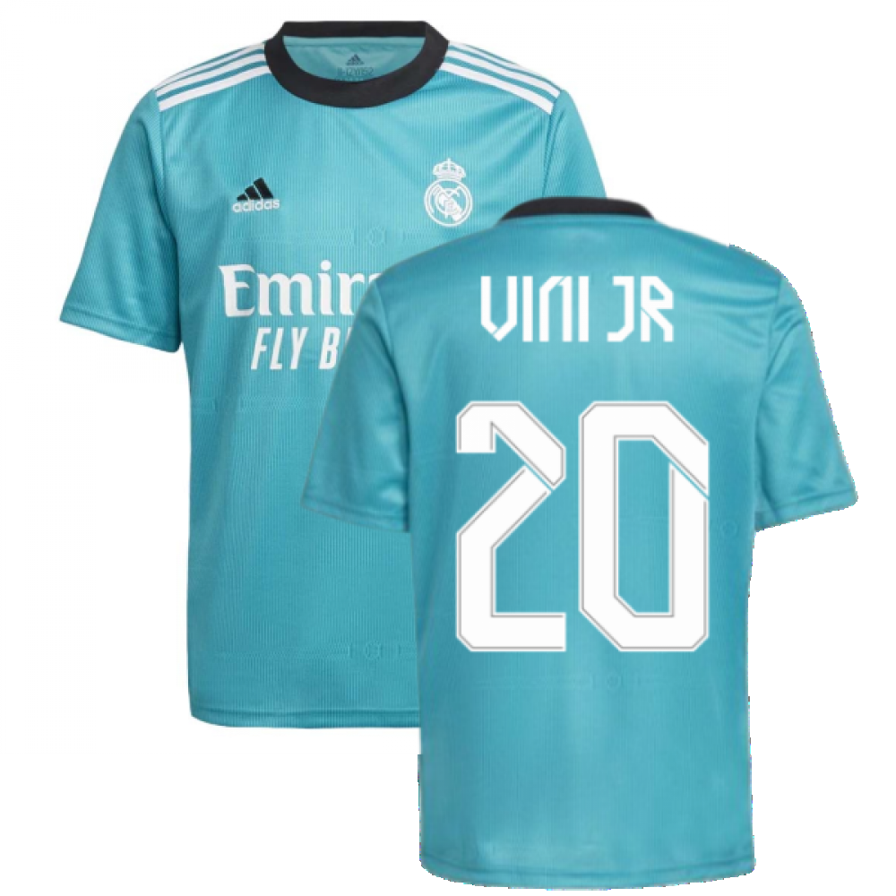 Vervagen Matig Stationair Real Madrid 2021-2022 Third Shirt (Kids) (VINI JR 20) [GR4005-235143] -  $93.99 Teamzo.com
