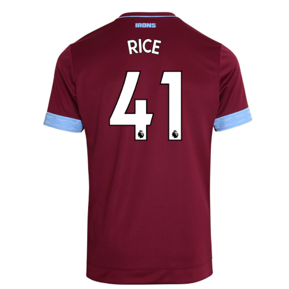 2018-2019 West Ham Home Football Soccer T-Shirt Jersey ...