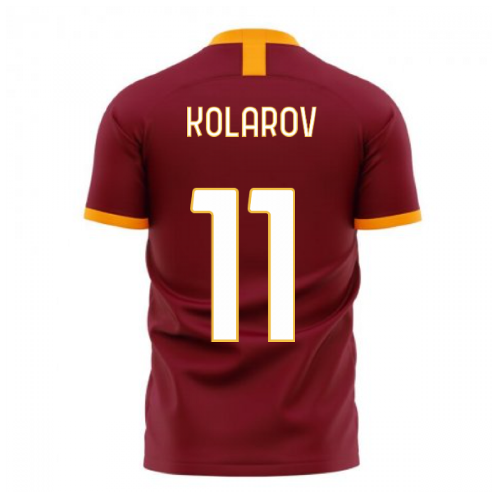 Roma 2024-2025 Home Concept Football Kit (Libero) - No Sponsor (KOLAROV 11)