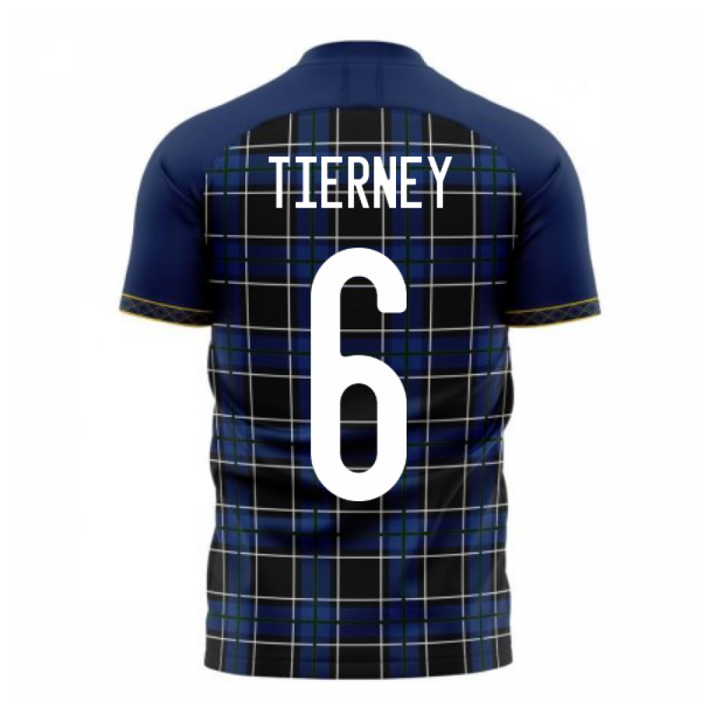 Scotland 2024-2025 Home Concept Football Kit (Libero) (TIERNEY 6)
