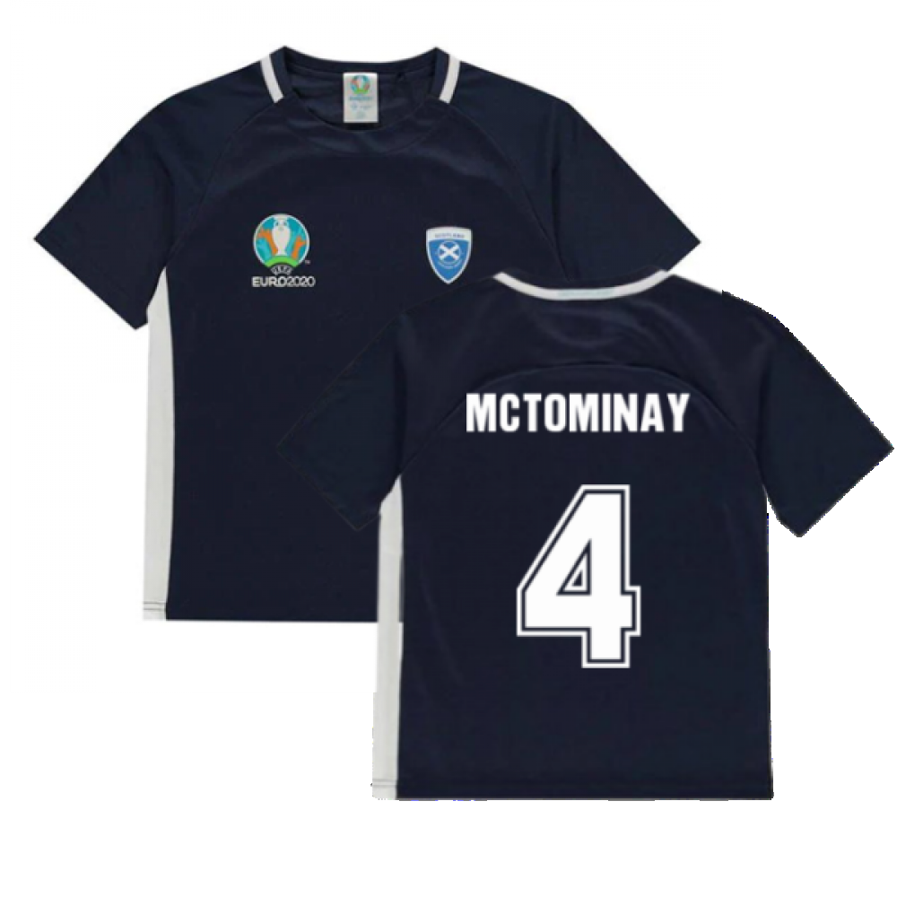 Scotland 2021 Polyester T-Shirt (Navy) - Kids (McTominay 4)