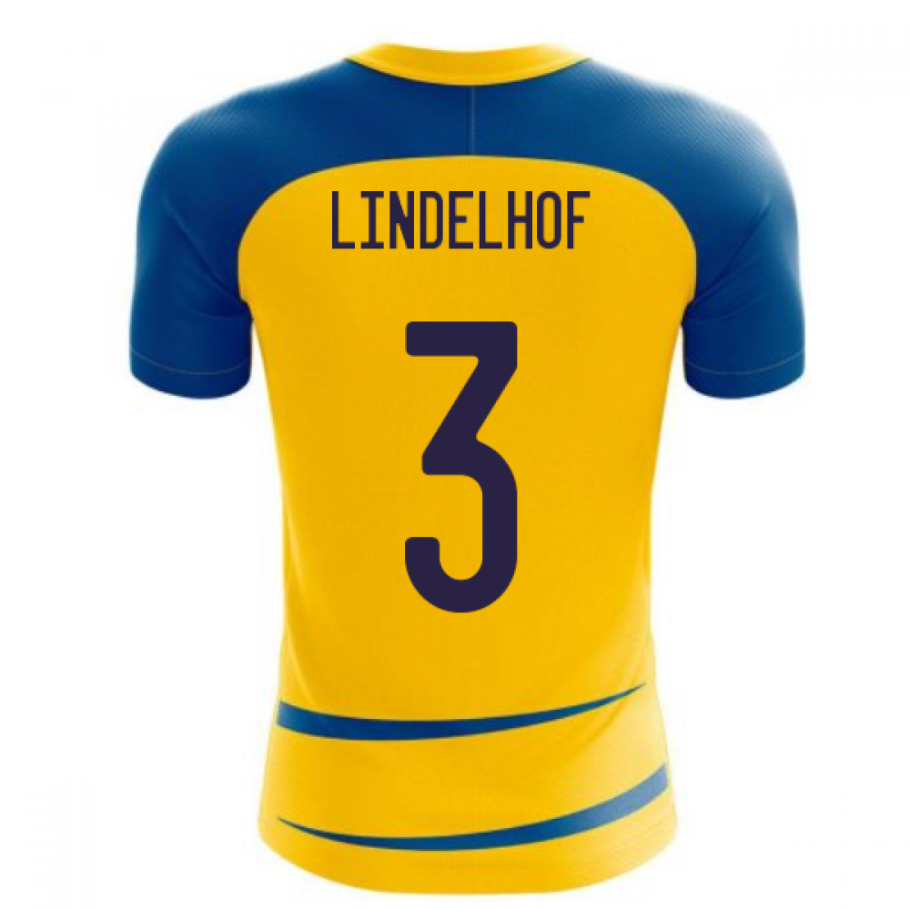 Sweden 2024-2025 Home Concept Football Kit (Airo) (LINDELHOF 3)