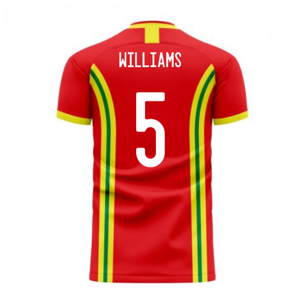 Wales 2024-2025 Home Concept Football Kit (Libero) (WILLIAMS 5)