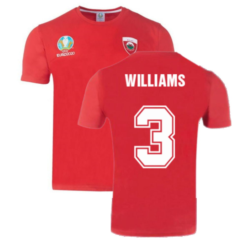 Wales 2021 Polyester T-Shirt (Red) (WILLIAMS 3)