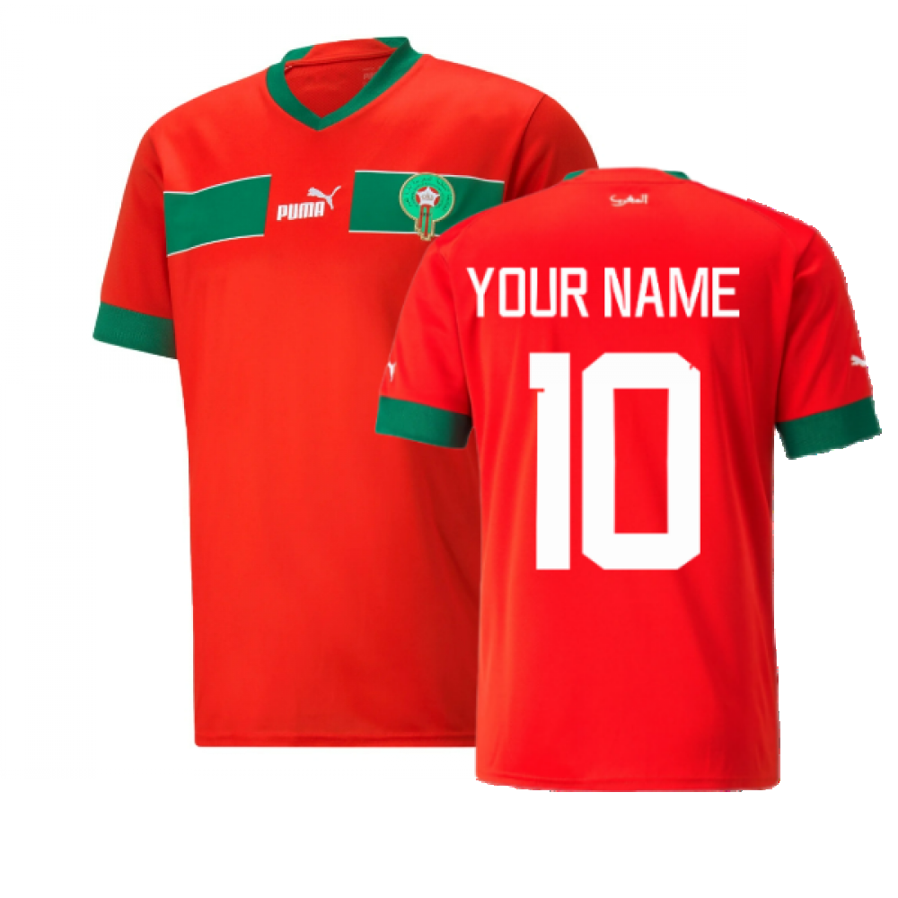 2022-2023 Morocco Home Shirt (Your Name)