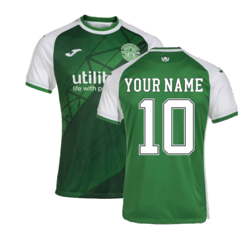 2022-2023 Hibernian Home Shirt (Your Name)