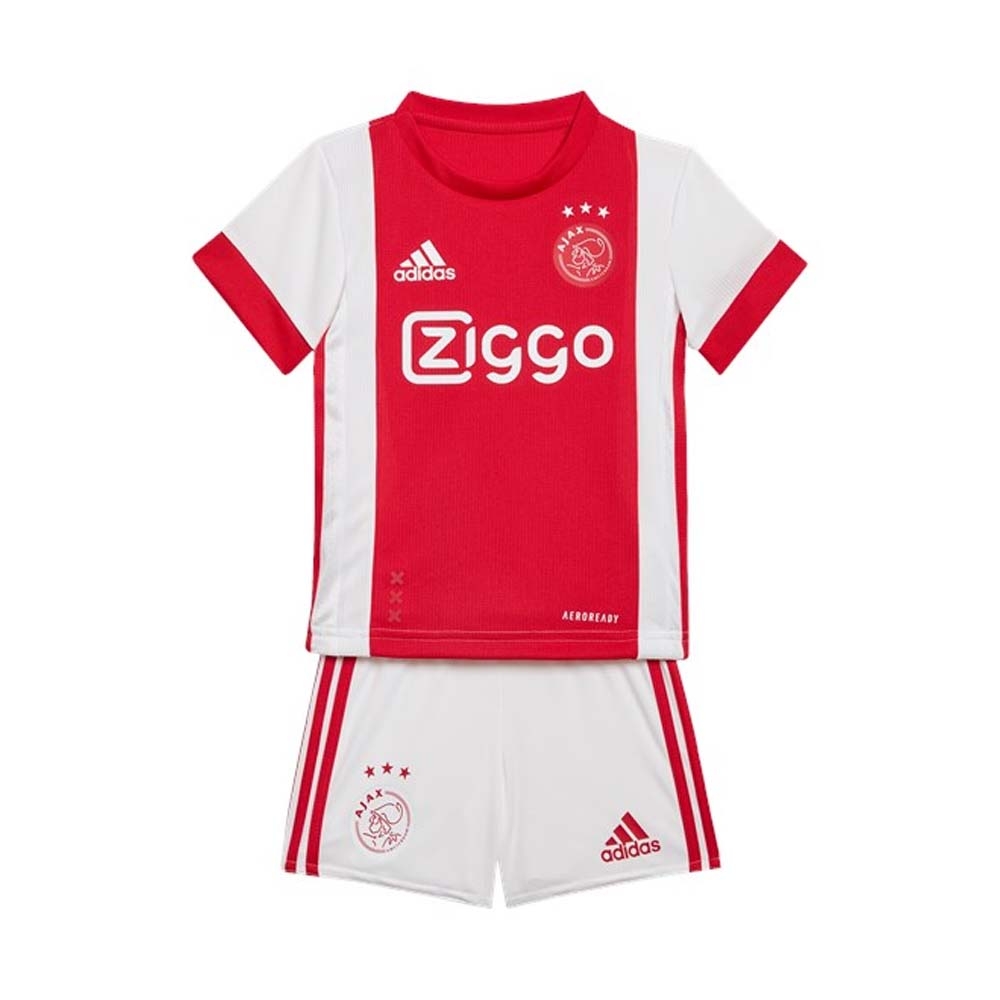 White adidas Ajax 2023/24 Away Shirt Junior