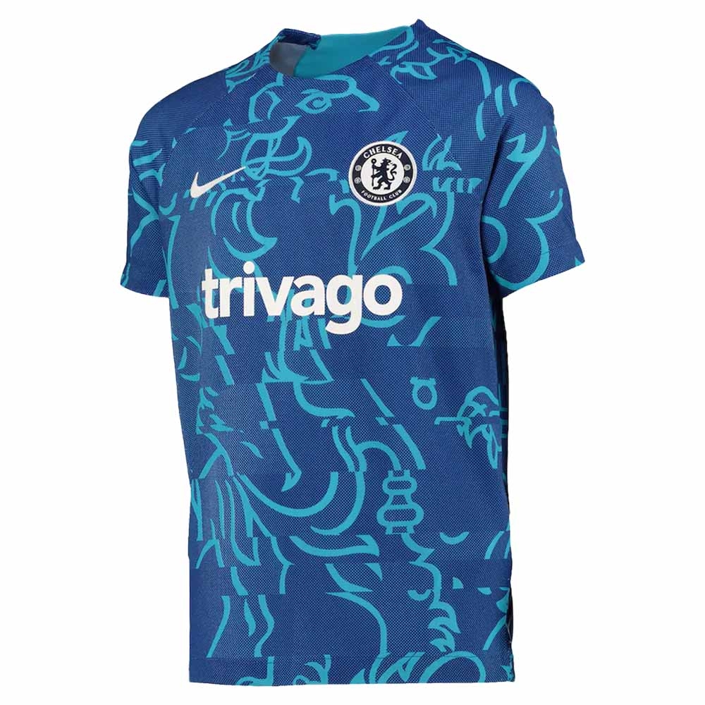 2022-2023 Chelsea Pre-Match Training Shirt (Blue) - Kids