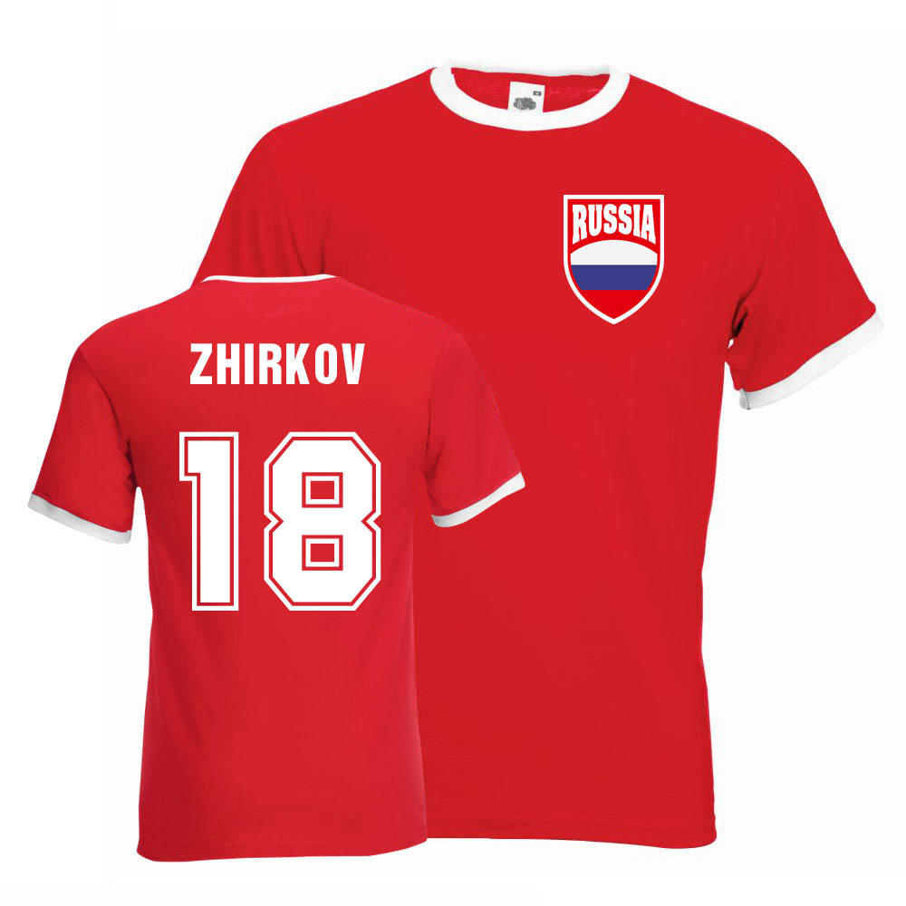 Yuri Zhirkov Russia Ringer Tee (red)