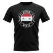 Syria Football Badge T-Shirt (Black)