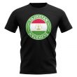 Tajikstan Football Badge T-Shirt (Black)