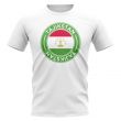 Tajikstan Football Badge T-Shirt (White)