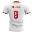 2024-2025 Wales Flag Concept Rugby Shirt (Williams 9)