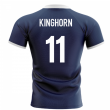 2024-2025 Scotland Flag Concept Rugby Shirt (Kinghorn 11)