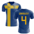 2024-2025 Sweden Flag Concept Football Shirt (Granqvist 4)