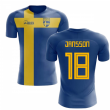 2024-2025 Sweden Flag Concept Football Shirt (Jansson 18)