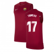 2021-2022 Barcelona Sleeveless Top (Red) (TRINCAO 17)