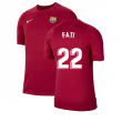 2021-2022 Barcelona Training Shirt (Noble Red) (ANSU FATI 10)