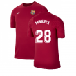 2021-2022 Barcelona Training Shirt (Noble Red) (MINGUEZA 28)