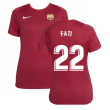 2021-2022 Barcelona Training Shirt (Noble Red) - Womens (ANSU FATI 10)