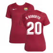 2021-2022 Barcelona Training Shirt (Noble Red) - Womens (S.ROBERTO 20)