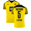 2021-2022 Borussia Dortmund Home Shirt (ZAGADOU 5)