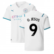 2021-2022 Man City Away Shirt (Kids) (G JESUS 9)