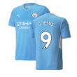 2021-2022 Man City Home Shirt (G JESUS 9)