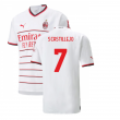 2022-2023 AC Milan Authentic Away Shirt (S.CASTILLEJO 7)